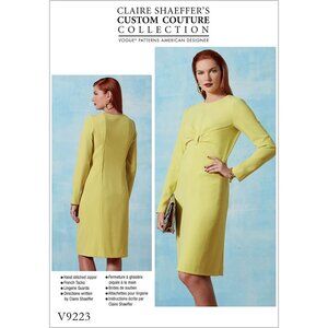 Vogue Sewing Pattern 9223 Fitted Dress Misses‎ Size 16-24